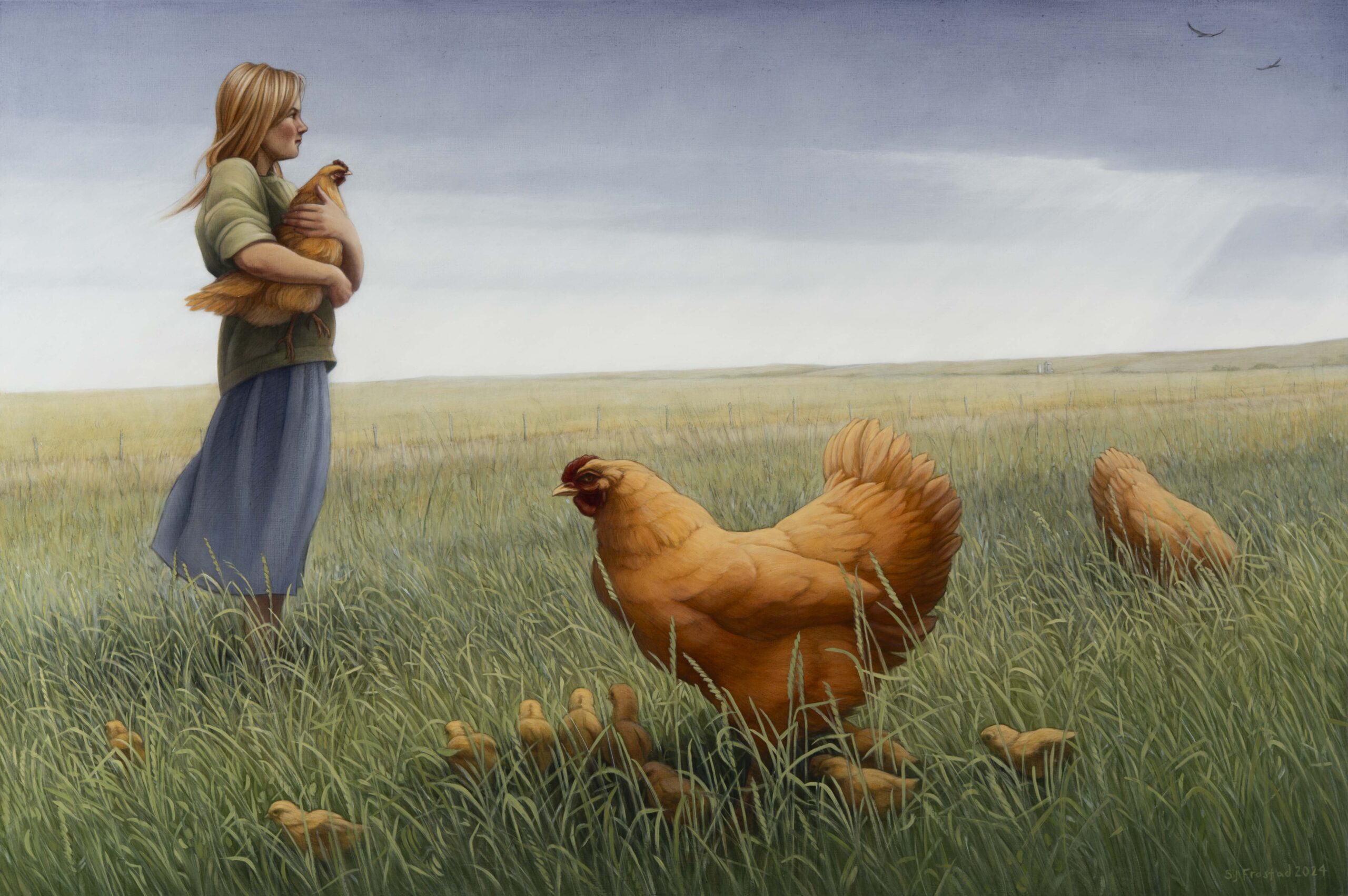 2024 Brood Brood, 2024. Graphite & oil on wood panel, 20x30". Sold